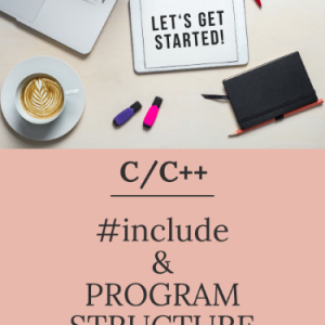 #include and program structure